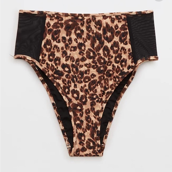 Aerie Longline Plunge Leopard Ring
Mesh High Cut Cheeky Bikini Top Set Size S - Picture 12 of 15